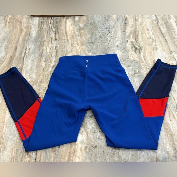 Wilo The Label Pants - Women’s WILO the Label Colorblock Ribbed Mid Rise Leggings- Size Small